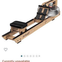 Water Rower Rowing  Exercise Machine
