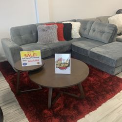 COMFY NEW CALI VELVET SECTIONAL SOFA ON SALE ONLY $599. IN STOCK SAME DAY DELIVERY 🚚 FINANCING AVAILABLE 