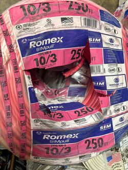 New wire cable Romex 10/3