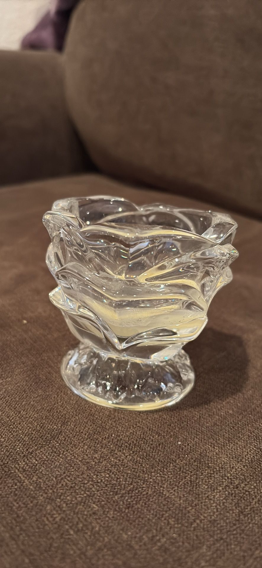 PartyLite Radiant Rose Crystal Votive Holder