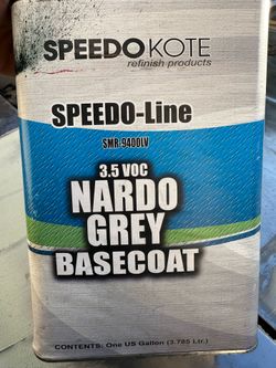 1 gallon of Nardo grey automotive unreduced base coat
