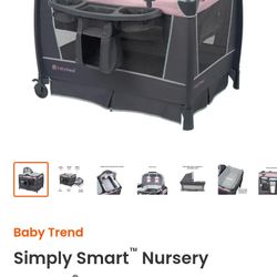 Crib w/Changing Table + Bassinet