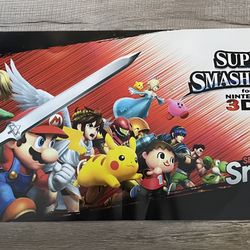 SUPER SMASH BROTHERS NINTENDO 3DS WII U NFS STORE DISPLAY ZELDA MARIO