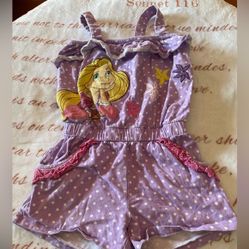 Disney Store Princess Rapunzel Romper Size 5-6 