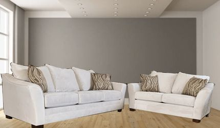 MILKY WAY TAN SOFA AND LOVE SEAT- OVERSIZED!
