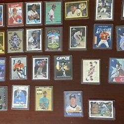 Baseball Card Collection Lot Vintage .ROOKIES... etc A-IN..HARD PLASTIC SLEEVES