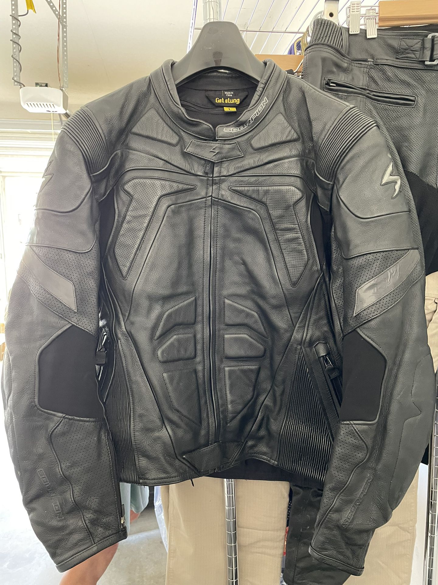 Scorpion Exo Skeletal Protection Motorcycle Leather Jacket 