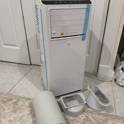 8,500 BTU Portable Air Conditioner, AC Unit with Built-in Cool, Dehumidifier & Fan Modes for Room up to 350 sq.ft,24 Hour Timer  AC ONLY