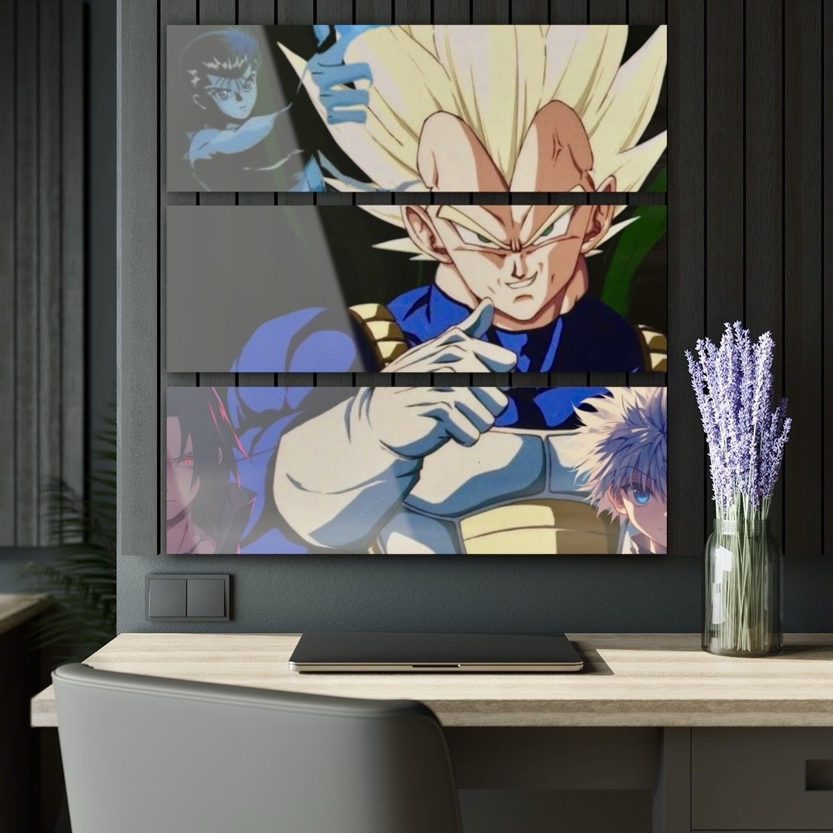 3- Panel Anime Acrylic Glass Piece