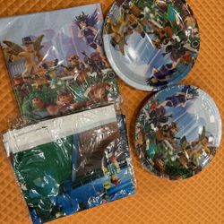 21pcs Pokemon party supplies plates table clothes napkin $8