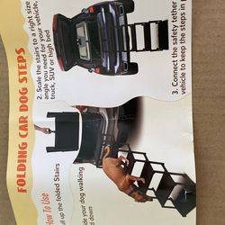 Folding Car Dog Steps