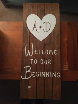 Wedding signs