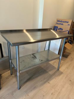 Stainless steel table