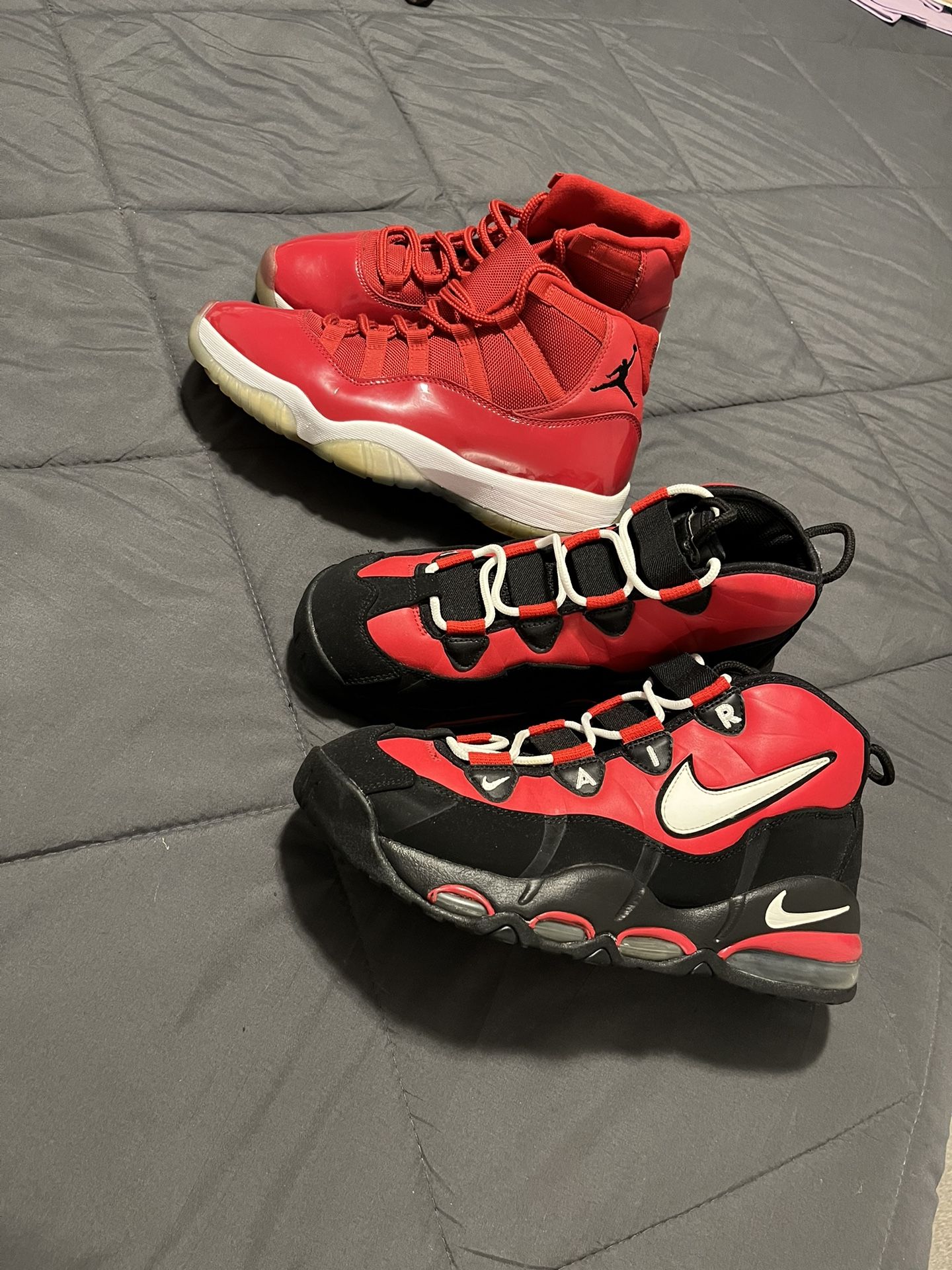 Jordan Size 9… $95…Nike’s Size 9.5..$85… Both Pairs $165.00 👉🏽 Used in Very Good Condition!!