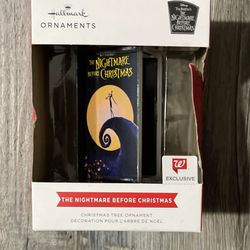 Hallmark Disney Tim Burton's The Nightmare Before Christmas Movie Retro Video Cassette Case Christmas Ornament