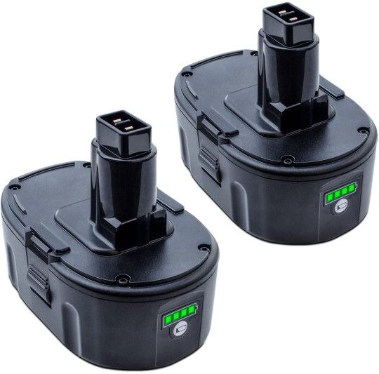 DTK Batería de repuesto de 7.0Ah 18V para Dewalt, paquete de 2 baterías de iones de litio de 18 V compatibles con herramientas inalámbricas Dewalt DC9