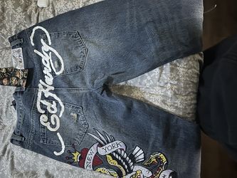 Ed hardy navy jeans
