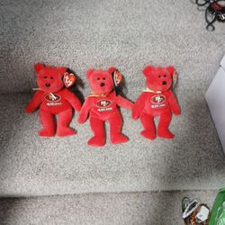 49er Inspired Beanie Babies $15 Each 