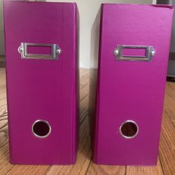 💜 New File Box, Magazine Holder, Organizer, SCHOOL ESSENTIALS File Holder, Room Essentials Book Holder, File Folder Holder, Set Of 2  NEW