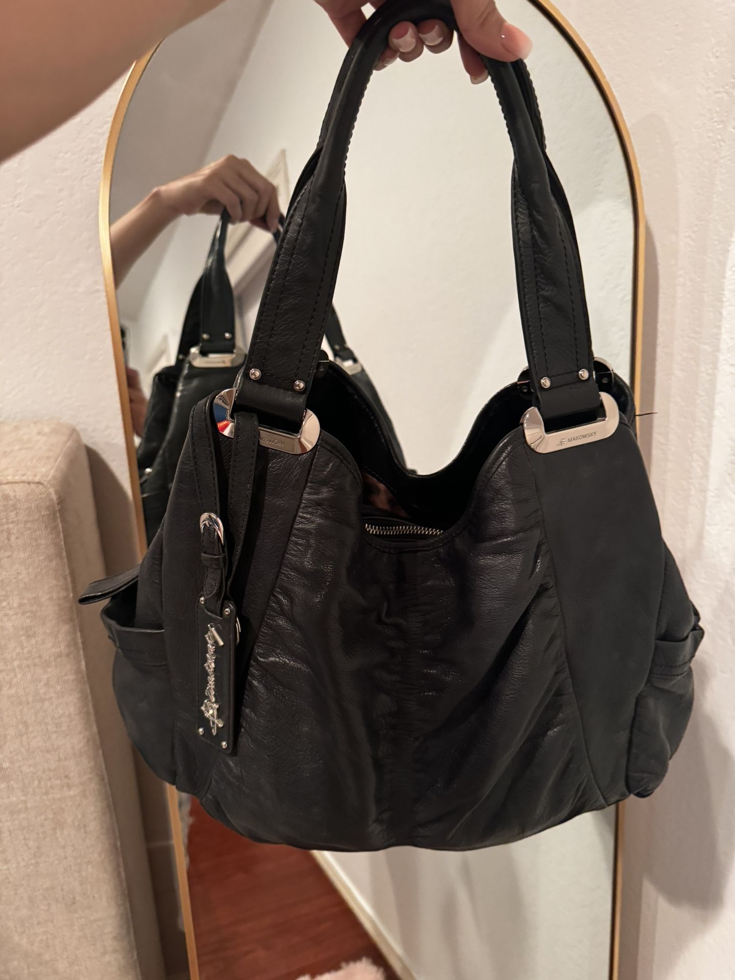 Leather Handbag B.Makowsky Original