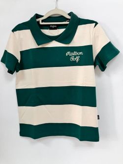 Malbon Women's Golf Short Sleeve T-Shirt Polo Shirts Casual Athletic Top