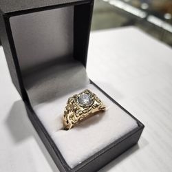 Nugget Diamond Ring 14k