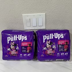 Brand new 2 Bag Girls' Potty Training Pants, Size 3T-4T Training Underwear (32-40 Ibs)