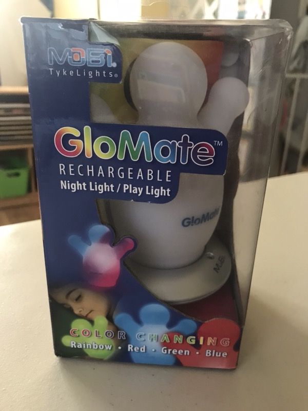 GloMate Rechargeable Night Light/ Play Light BRAND NEW