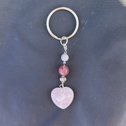 NATURAL Charged Rose Quartz &  cherry Quartz  (known For: healer, Keep Oe Attract Love, Protect Against Negatively,Increase Popularity,calm Emotions)