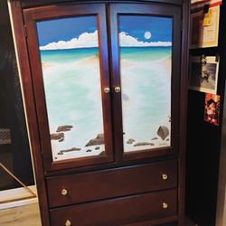 Oak Armoire 