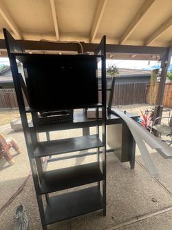 Dark brown shelf