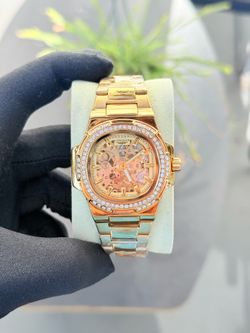 Watch New Royal Skeleton Diamond Gold Edition