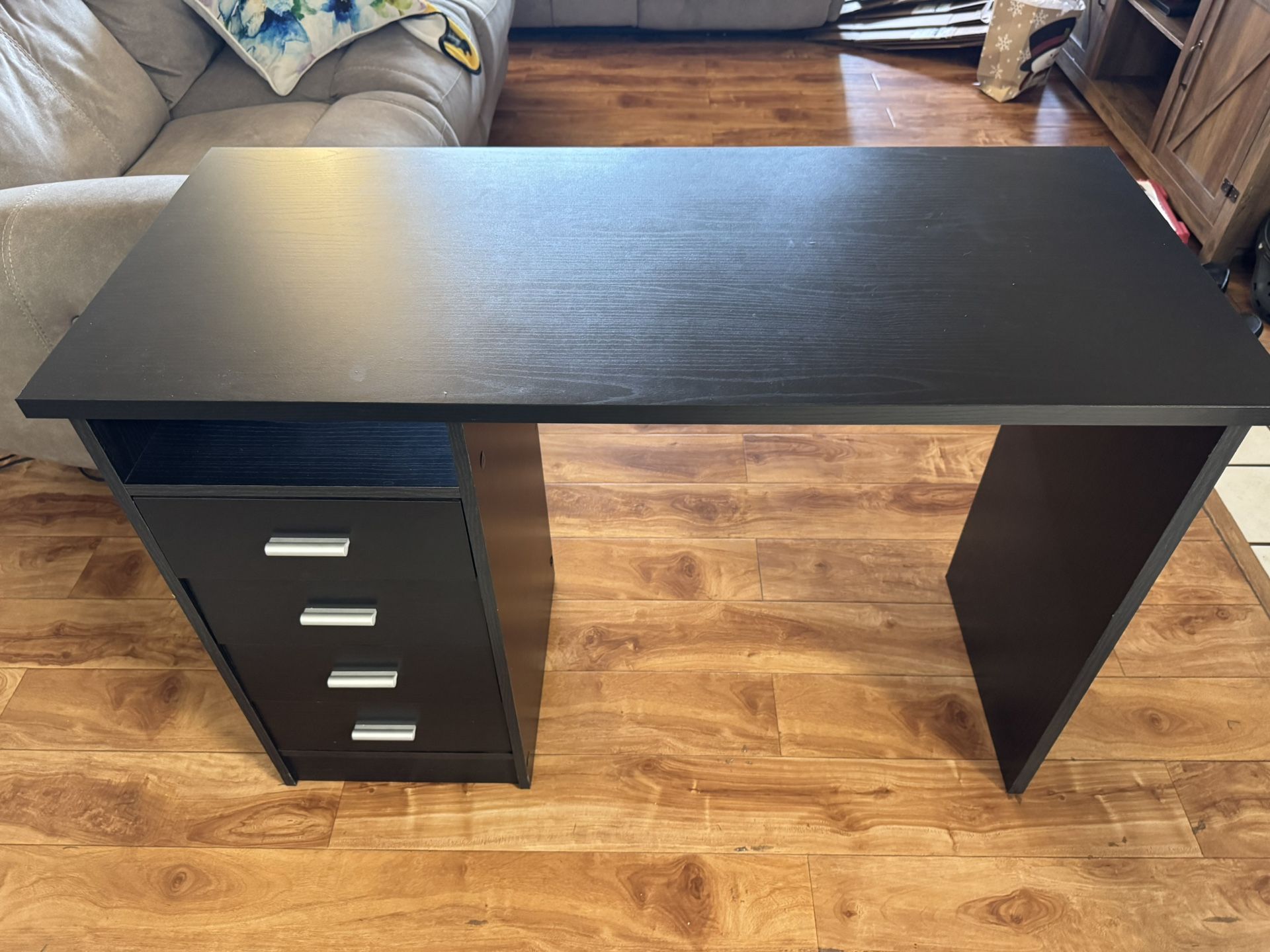 Tvilum Computer Desk w/ 4 Drawers – Black Woodgrain $55 OBO