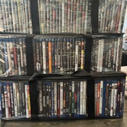 135 Blue Ray DVDs