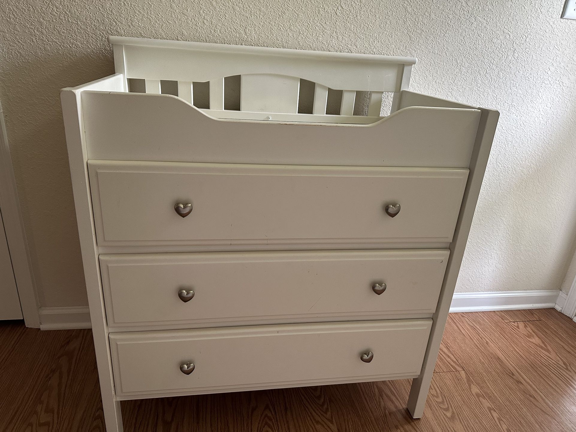 White Changing Table Dresser
