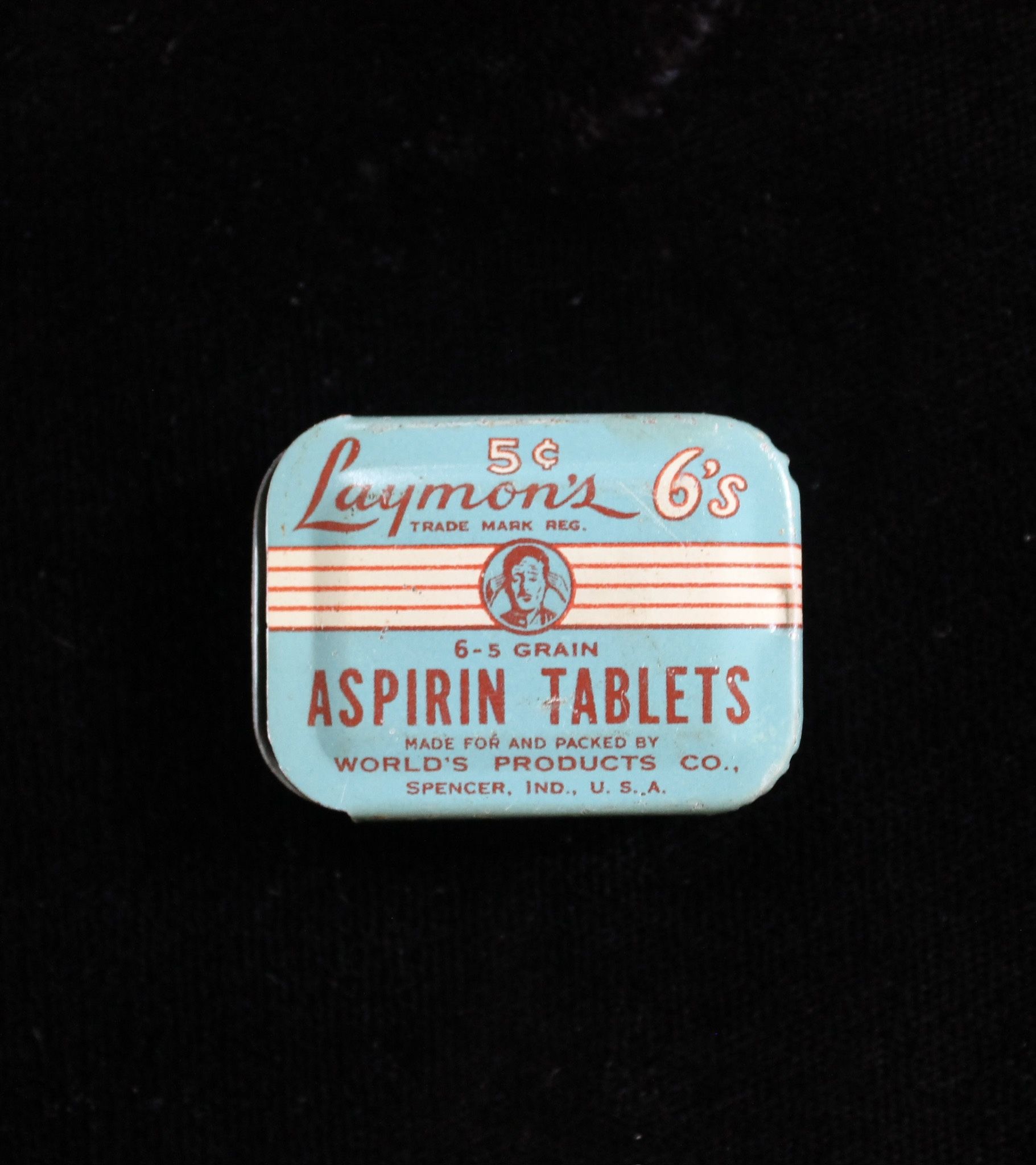 Vintage Laymons Aspirin Tablet Container