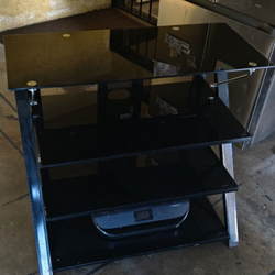 Black Glass entertainment center