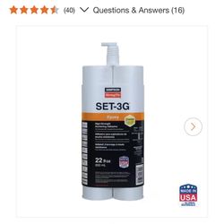 SET-3G 22 oz. High-Strength Epoxy Adhesive 