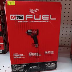 Milwaukee New 1/2” Mid Impact Wrench 18M Fuel Brushless 