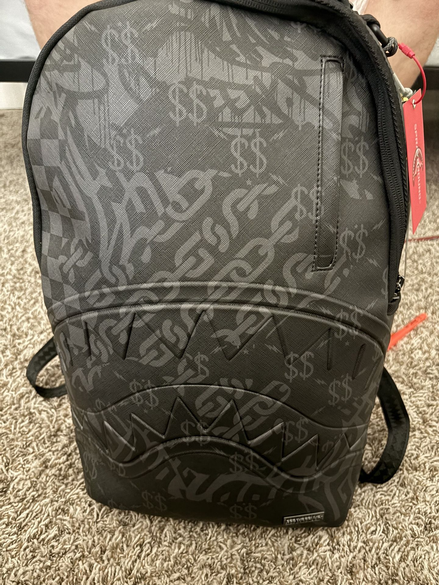 SPRAYGROUND 4AM DLX BACKPACK - Solid Black Bag w/ Detail - Limited Edition