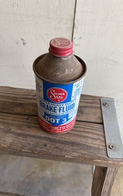 Brake Fluid Vintage Can Full