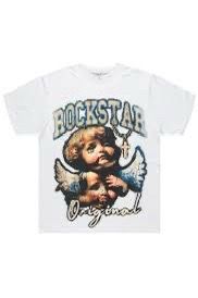 white Rockstar Original graphic t-shirt