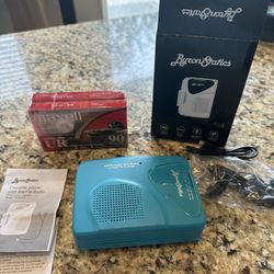 AM/FM radio + Cassette Player With 2 Blank Tapes
