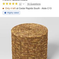 New Woven Storage Ottoman 