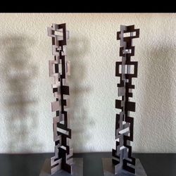 One Heavy Iron Sculpture From CB2 Crate and Barrel