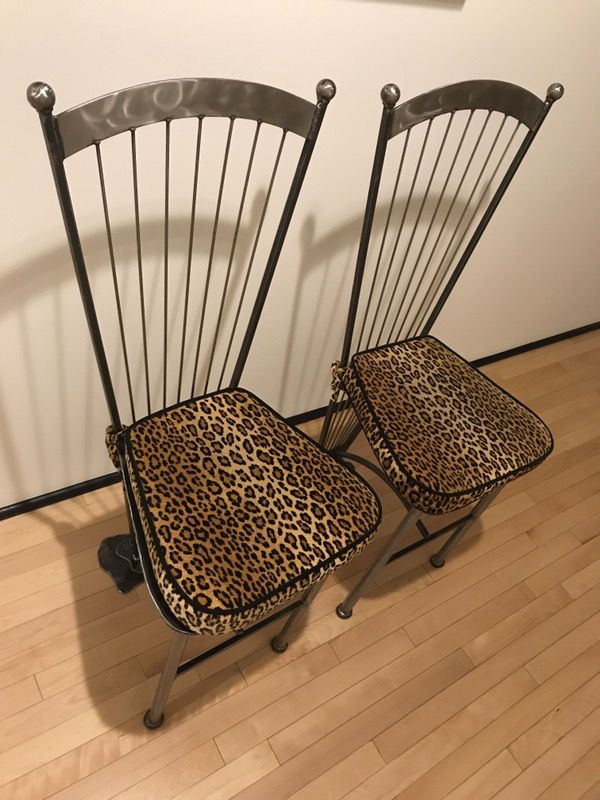 Custom Handmade furniture. 2 Chairs & Bistro Table.