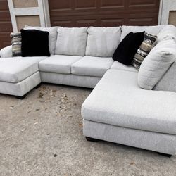 Beautiful White Sectional Couch