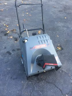 Craftsman 2 stroke single stage snowblower