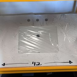 $175 !!! New 3 holes 42”x22” Engineered Stone Bathroom Vanity  Sink with backsplash 