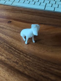Small White Dog Figurine